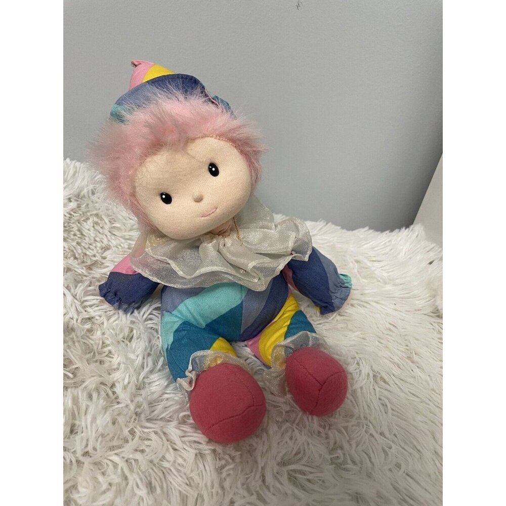 Vintage Sekiguchi Wind Up Doll Clown Toy  9"